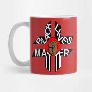 Black lives matter red heart Mug